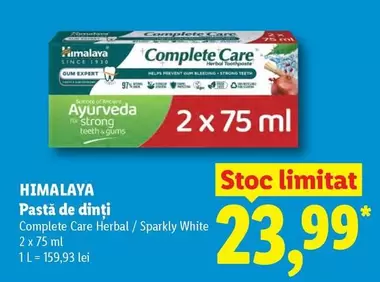 Pastă de dinți Complete Care Herbal / Sparkly White