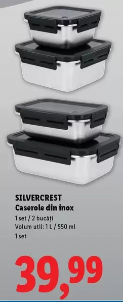 Caserole din inox