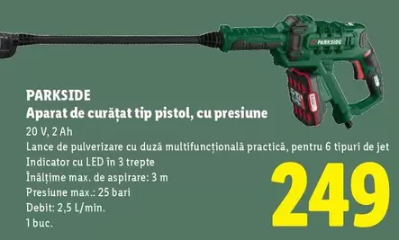 Aparat de curățat tip pistol, cu presiune