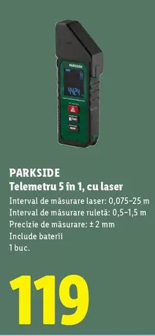 Telemetru 5 în 1, cu laser
