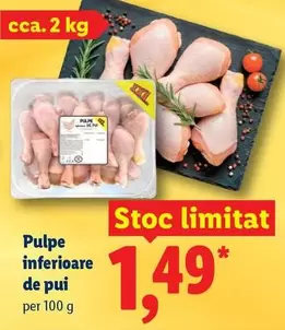 Pulpe inferioare de pui