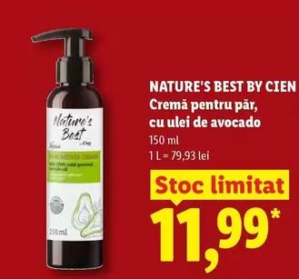 Cremă pentru păr, cu ulei de avocado