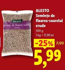 Semințe de floarea-soarelui crude