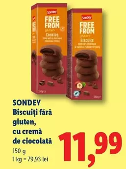 Biscuți fără gluten, cu cremă de ciocolată