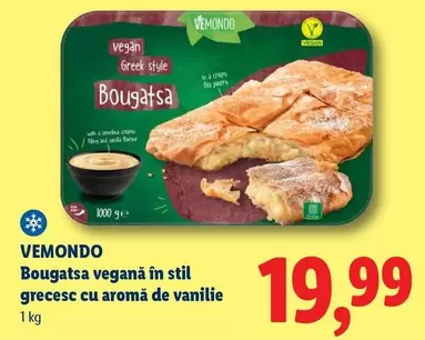 Bougatsa vegană în stil grecesc cu aromă de vanilie