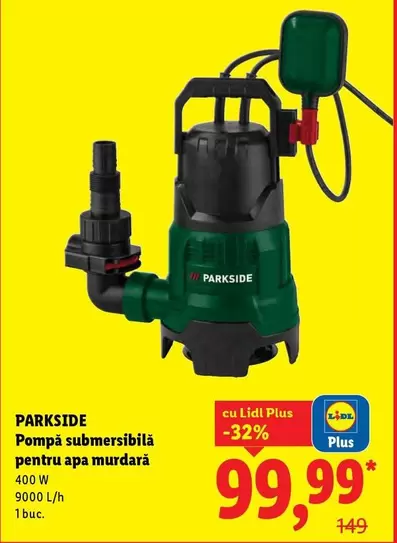 Pompă submersibilă pentru apa murdară