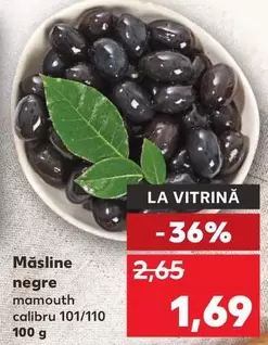 Măsline negre mamouth calibru 101/110