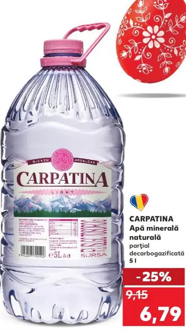 Apă minerală naturală carbogazoasă