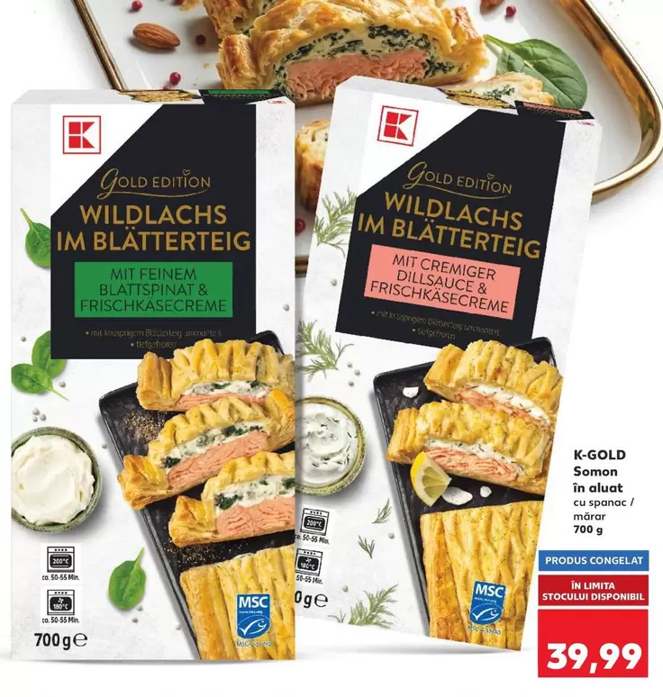 Wildlachs im Blätterteig