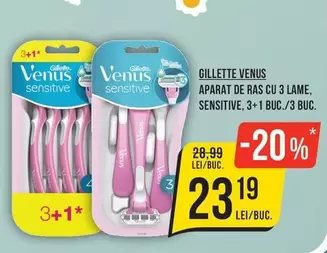 Venus - APARAT DE RAS CU 3 LAME, SENSITIVE