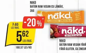 BATON RAW VEGAN CU LĂMÂIE