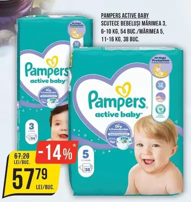 Pampers - ACTIVE BABY SCUTECE BEBELUSI