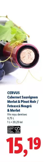 Cabernet Sauvignon Merlot & Pinot Noir / Fetească Neagră & Merlot