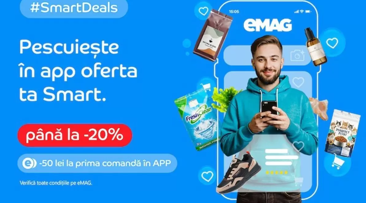 Pescuieste in app oferta ta Smart.