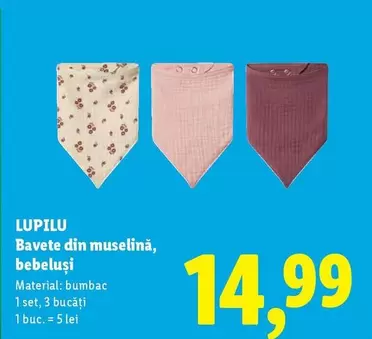 Bavete din muselină, bebeluși