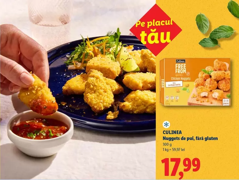 Nuggets de pui, fără gluten