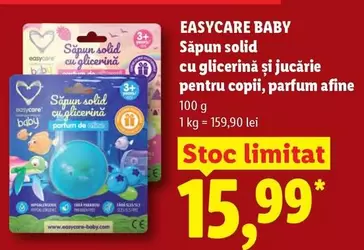 Săpun solid cu glicerină și jucărie pentru copii, parfum afine