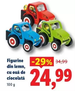 Figurine din lemn, cu ouă de ciocolată