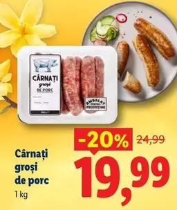 Cârnați groși de porc