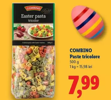 Easter pasta tricolor