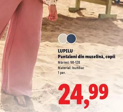 Pantaloni din muselină, copii