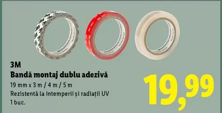 Bandă montaj dublu adezivă