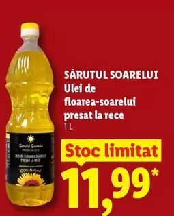 Ulei de floarea-soarelui presat la rece