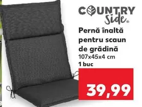 Pernă înaltă pentru scaun de grădină