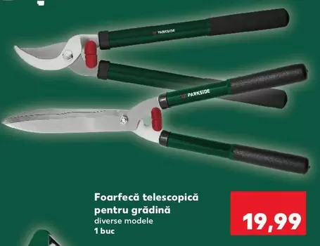 Foarfecă telescopică pentru grădină