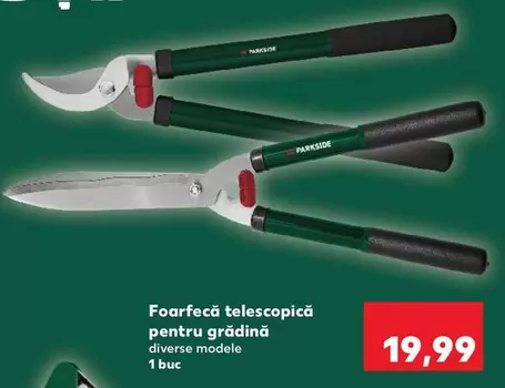 Foarfecă telescopică pentru grădină