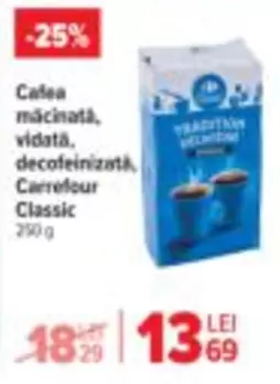 Cafea macinata, vidata, decofeinizata