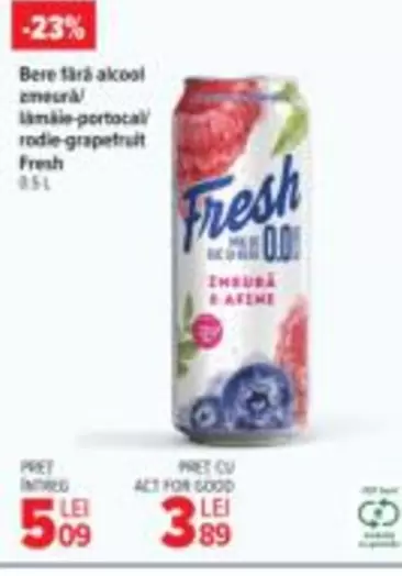 Fresh fără alcool zmeură-portocală/rodie-grapefruit Fresh