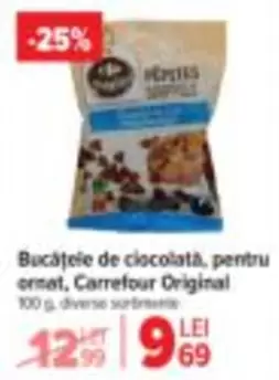 Bucățele de ciocolată, pentru ornat