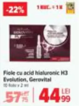 Gerovital - Fiole cu acid hialuronic H3 Evolution