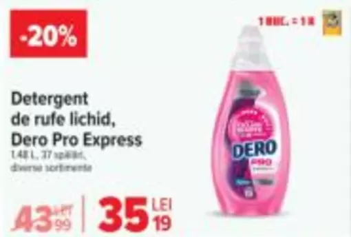 Dero - Detergent de rufe lichid, Pro Express