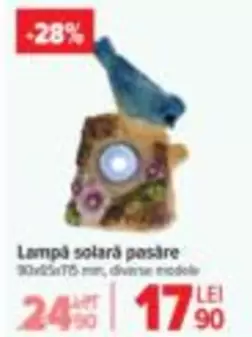 Lampă solară pasăre