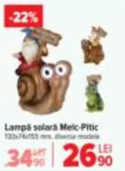 Lampă solară Melc-Pitic