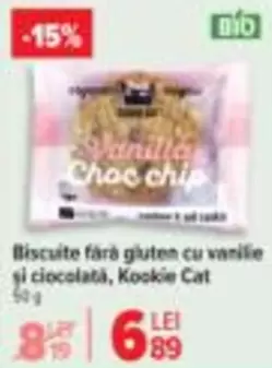 Biscuită fără gluten cu vanilie și ciocolată