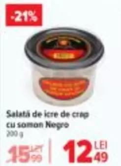 Salată de icre de crap cu somon Negro