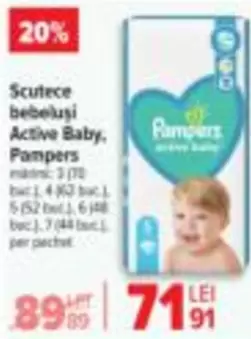 Pampers - Scutece bebeluși Active Baby