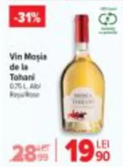Vin Moșia de la Tohani
