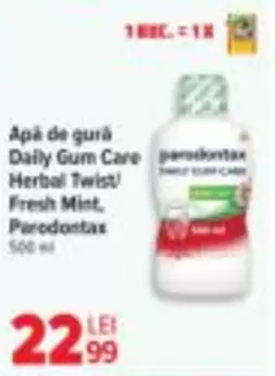 Apă de gură Daily Gum Care Herbal Twist/ Fresh Mint