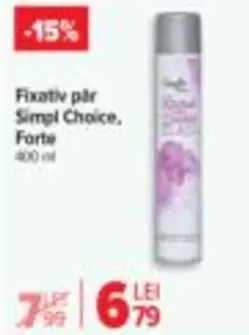 Fixativ păr Simpl Choice, Forte