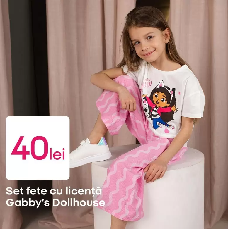 Set fete cu licență Gabby's Dollhouse