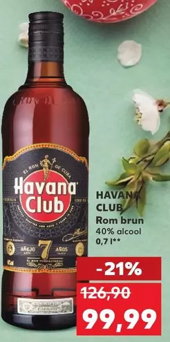 Rom brun 40% alcool 0,71