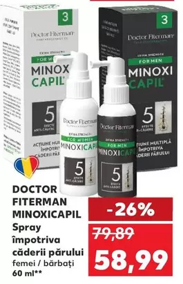 MINOXICAPIL Spray Împotriva Căderii Părului