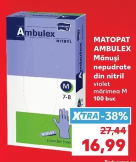 Mănuși nepudrate din nitril