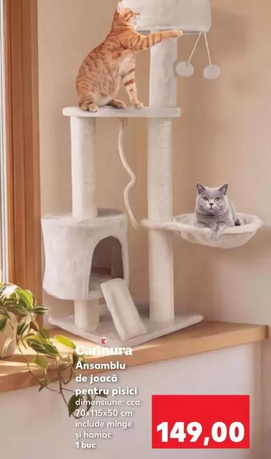 Ansamblu de joacă pentru pisici