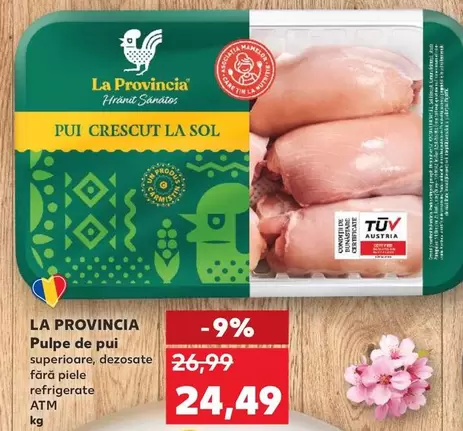 Pulpe de pui superioare, dezosate