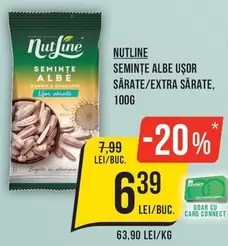 Nutline - SEMINȚE ALBE UȘOR SĂRATE/EXTRA SĂRATE